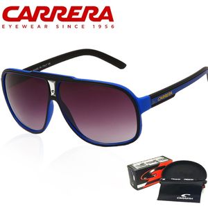 Зеркальные солнцезащитные очки для мужчин Carrera Брендовые дизайнерские спортивные очки Мужские солнцезащитные очки для вождения UV400 Vintage Hiking Camping Square Eyewear