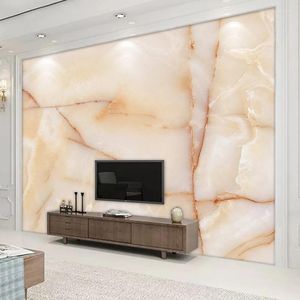 壁紙ヨーロッパ華やかなゴールデンマーブル壁画の壁のためのリビングルームベッドルームテレビ背景ホーム装飾3D壁カバー