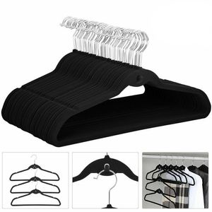 Hangers Racks Velvet 10 20pcs Non Slip Suit Wardrobe Home Closet Organizer For Clothes Perchas De Terciopelo 230330