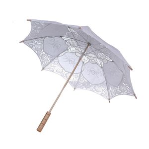Guarda -chuvas 38/60/73cm de algodão renda na praia pografia de casamento guarda -chuva guarda -chuva ocidental guarda -chuva solar 230330
