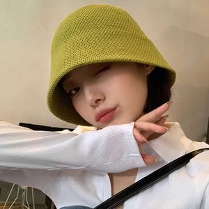 HBP Breathable Summer Linen Cotton Girl Sun Hats Women Handmade Crochet Floppy Top Wide Brim Bucket Hat Female Foldable Panama Caps P230327