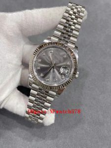 Herrenuhr 41mm 36mm Uhrwerk Silber Edelstahl Frau 2813 Uhrwerk Diamant Lünette Dame Damen Armbanduhr 126334