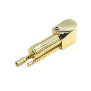 Brass Tobacco Herb Smoking Metal Pipes Rolling Tool 2 in 1 Detachable Pocket Portable Hand Pipe Smoke Puff Cigarette Device