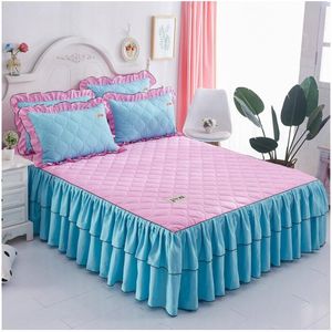 Bed Skirt Winter thick cotton bedding Single piece warm bedding Simmons protective cover excluding pillowcases. 230330