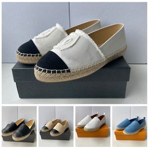 Espadrillesデザイナーシューズラグジュアリースニーカー女性カジュアルシューズキャンバスリアルレザーローファークラシックデザインブーツスリッパスライド1978年S55 002