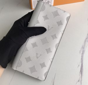 Modedesigner-Geldbörsen, Luxus-Brazza-Geldbörse, Herren-Damen, schmale Clutch-Taschen, hochwertige Geldbörsen mit Blumenbuchstaben, lange Kartenhalter mit Original-Box-Staubbeutel