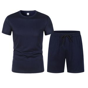 Herrspårar Herrens fasta färgtryckta sportkläder shorts Sommarmän set tryckt ärmlös t-shirtcasual byxor set 230330