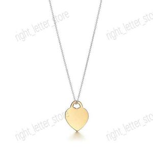 Halsband Classic 925 Pendant Luxury Women's Peach Heart Designer Ny tre-färgs lyxiga smycken Valentins daggåva Partihandel med Box G23