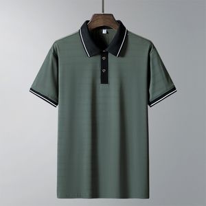 Herren Polos Casual Sommer Kurzarm Solid Blau Schwarz Poloshirt Marke Mode Kleidung Für Männer Übergröße 4XL 230330
