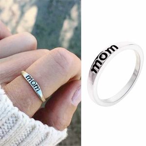 Solitaire Ring Vintage Fashion Thanksgiving Memorial For Women MOM Mother DAD Alloy Joint Mother's Day Father's Gift Jewelry Y2303