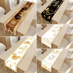 Other Event Party Supplies Ramadan Decoration Table Runner EID Mubarak Decor 2023 For Home Tablecloth Kareem Islamic Muslim Eid Al Adha Gifts 230330