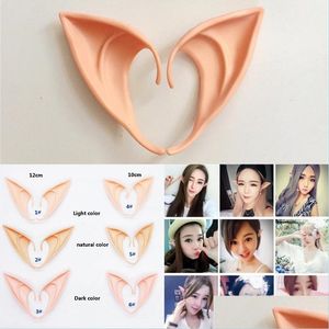 Other Festive Party Supplies Halloween Cosplay Ear Mysterious Elf Ears Fairy Accessores Latex Soft Prosthetic False Props Drop Del Dh9Jq