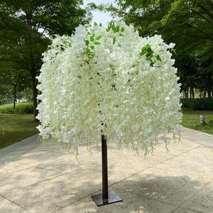 装飾的な花の花輪ウィステリアツリー人工花ウェディングテーブルセンターデコレーションストアエルクリスマスホームデコレーションデコール