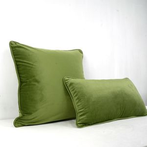 Yastık Çim Yeşil Boru Tasarım Velvet Kapak Kılıfı Güzel Yumuşak Dolma Olmadan Toplama Yok