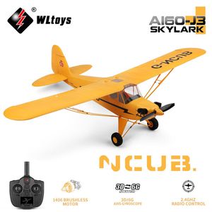 Electricrc Aircraft WlToys XK A160 2.4G Aircraft 650 mm Appan Bezszczotek Silnik Pilot Silot samolot 3D6G System EPP Foam Zabawka Prezent dla dzieci 230329