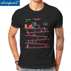 Erkek Tişörtleri Erkekler Arcade Oyun Kolaj Pamuk Tişört Kısa Kollu Vintage T gömlek Yuvarlak Boyun Üstleri Doğum Günü 230329