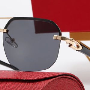 mann brille dezi sonnenbrille Highend mode augen carti sonnenbrille halbrahmen brille frauen sonnenbrille metall material pilot linsentyp graue linsen