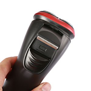 100% подлинный Kemei Rechargable Electric Shaver, промытый триммер Барбидор Лицо, мужчина вращающаяся шарика, шахта для бегства, борода 3D Electric Razor DHL бесплатно