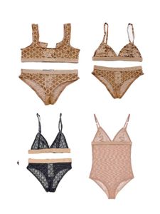 Lyx G Letter Mesh Underkläder Hem BH-set spetsunderkläderTextil Sexiga Bikini BH-set ultratunna underkläder bikinidesigner Sexiga Beach Bikinis baddräkt