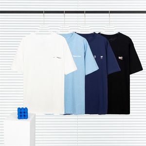 メンズTシャツポロスラウンドTシャツ、大型のネックライン刺繍、プリントポーラーファッションサマードレス、ストリートコットンTシャツ、ポロ、Tシャツを添えた