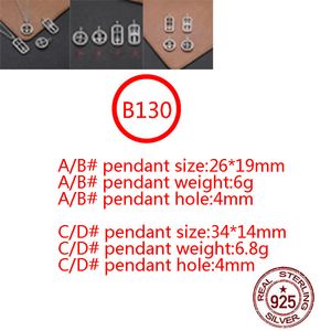 B130 S925 스털링 실버 펜던트 개인화 된 펑크 스타일 레트로 힙합 단순한 십자가 꽃 신성한 검 문자 선물 연인을위한 선물