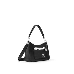handbag, single shoulder crossbody bag, Marelle series adjustable and detachable shoulder strap, cowhide leather patchwork canvas, cute girl bag Underarm bag