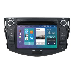 7 tum 16G bil DVD-radiospelare Android Head-enhet för Toyota RAV4 2006-2012 GPS Navigation MP5 Multimedia med DVD