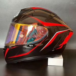 Capacetes de motocicleta Capacete de rosto completo Shoei X-14 X-Spirit Special X-Fourteen Edition Sports Racing Black-Red H2