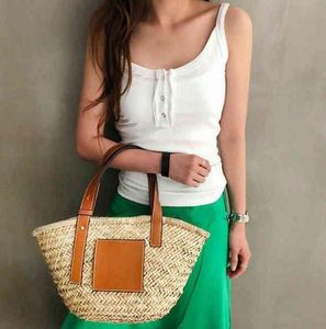 Designer Beach Bags 2023 Classic Style Fashion Handbags Women's Shoulder Bag 5A Pure Handle Woven bags Straw Shopping summer Vacation Large Capacity