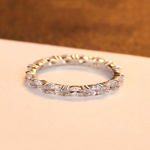 S925 Sterling Silver Ring Shining Eyes Zircon utsökta ring Europeiska mode Kvinnor Designer Ring Wedding Party Ring Jewelry Valentine's Day Mors dag Gift SPC