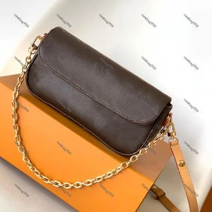 Frauen Kette Umhängetasche klassische Umhängetasche 2023 Mode Umhängetasche M81911 IVY WALLET ON CHAIN Designer Lady Clutch Evening Flap Bag Purse Handtasche Tote Hobo