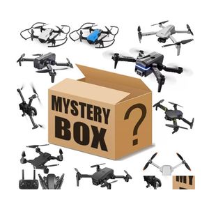 Drönare Mystery Gift Drone vidvinkel HD 6K 1080p Dual Camera Höjd Håll WiFi RC Foldbar Quadcopter Toy Drop Delivery Cameras P O A DHZO3