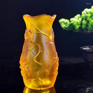 Vaser ger erbjudanden till Buddha Lotus Vase glasblomman av välmående och ädla bambu för