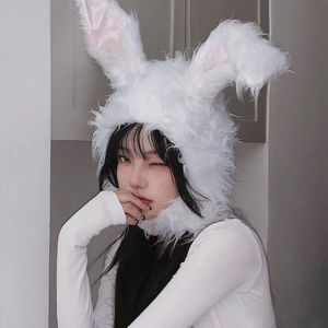 Berretto con teschio Novità Berretto con teschio di Pasqua con orecchie di coniglio in peluche per le donne Cappello di protezione per le orecchie per feste Città del capo di Pasqua 2023 Pasqua Happy Fun Party Dress Up