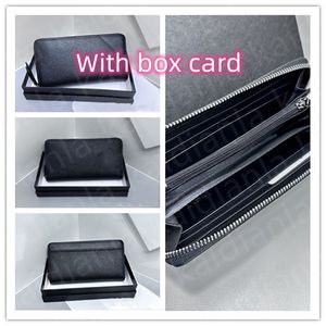 Fashion designer zipper wallets luxurys Men Women leather bags High Quality Classic Letters coin Purse Original Plaid card holder wallet