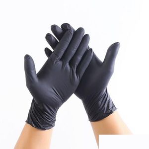 Cleaning Gloves 100Pcs/Pack Disposable Nitrile Latex Specifications Optional Antiskid Antiacid B Grade Rubber Glove Drop Delivery Ho Dh978