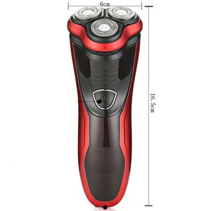 Ładowna elektryczna do mycia golarki Trymer Barbeador twarz Mężczyzn golenia maszyna groomer broda 3D Electric Razor DHL za darmo