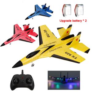 Aeronaves ElectricRC SU35 RC Aircraft Control Remote Glider Fighter AMATEUR RC Aircraft Hand jogando aeronaves de aeronaves Presentes para crianças 230329