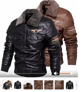 Moda Autumn Winter PU Jacket Leather Men Coats Stand Collar Zipper preto Motor Motor Motorcycle Jackets de couro sobretudo Ssh2enjs376