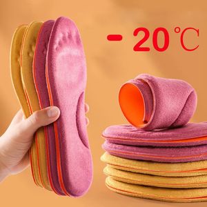 Shoe Parts Accessories Sweatabsorbing Insoles Women Winter Sneakers Boots Selfheating Pads Feet Warm Memory Foam Arch Support Plush Thickening 230330