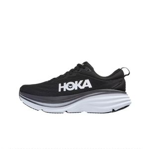 Кроссовки Hoka One One Bondi 8 Mens Mens Womens Lace-Up Mesh Trainers Тройная черная белая летняя песня Blue Country Orange Pink Blue Haze Orange Designer Sneakers