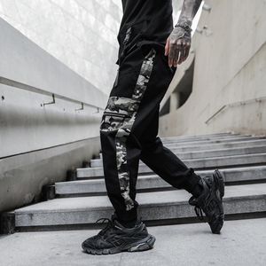 Men's Pants Cargo Harajuku Pant Men Hip Hop Streetwear Camouflage Patchwork Mens Joggers Casual Japanese Style XN27