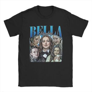 Erkek Tişörtler Erkekler Bella Ramsey Vintage 90s Retro Style T Sonuncu saf pamuk üstleri rahat o boyun tee benzersiz t 230329