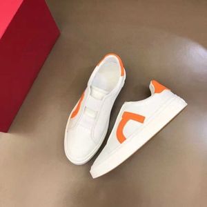 2023Fashion men designer shoes 5 colors comfortable bottom leather Luxury Mens party sports casual sneaker trainers shoe with original fast ship 15485926