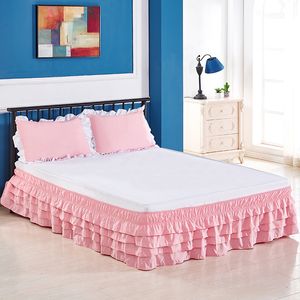 Säng kjol 4-lagers fårskinnsäng med elastisk säng runt ingen ytfamilj el dubbelsäng/full säng/king säng 230330
