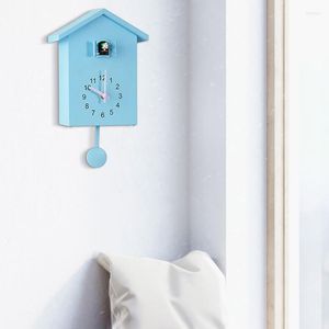 Duvar Saatleri Guguklu Kuvars Saat Modern Kuş Asma Saat Dekorasyon Alarm Horologe Ev Oturma Odası Moda Evi Zamanlama