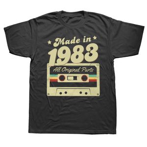 Mens Tshirts Funny Vintage Made 1983 T Shirt 40th Birthday Graphic Cotton Streetwear Short Sleeve Gifts Summer Style Tshirt Men 230330