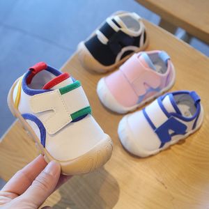 First Walkers Baby Shoes Girls Boys Canvas Shoes Spring and Autumn Bekväm mjuka barns första promenadskor Storlek 14-23 230330