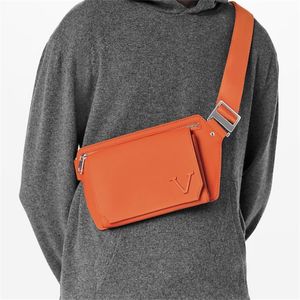 Aerogram TAKEOFF Borse a tracolla Designer in vera pelle Lettere Cross Body per uomo Donna Moda Vintage Borse casual Corssbody