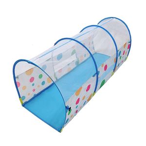 Party Games Crafts Cute Polka Dotted Play Tent With Tunnel Toy for Boys and Girls 230329